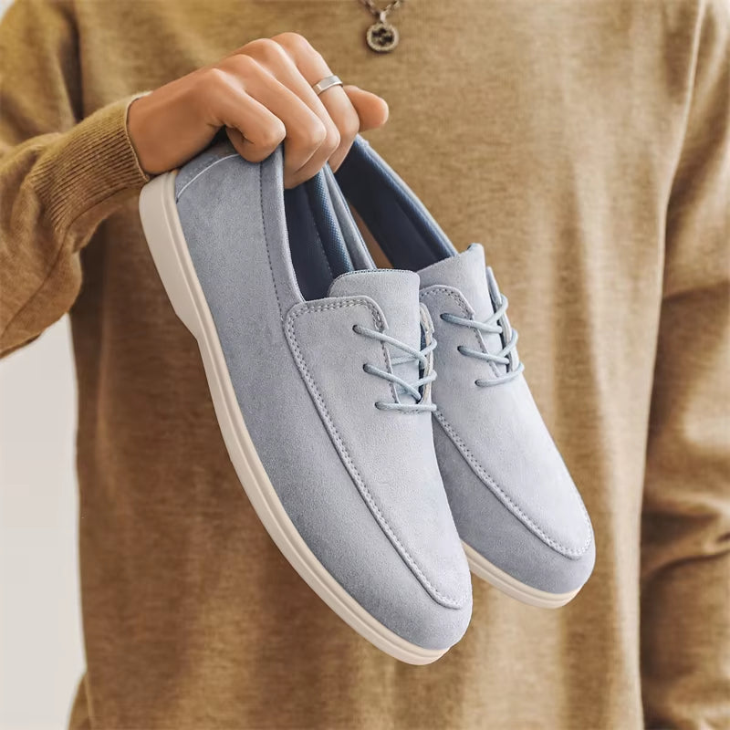 Delano Lace-up Suede Loafer