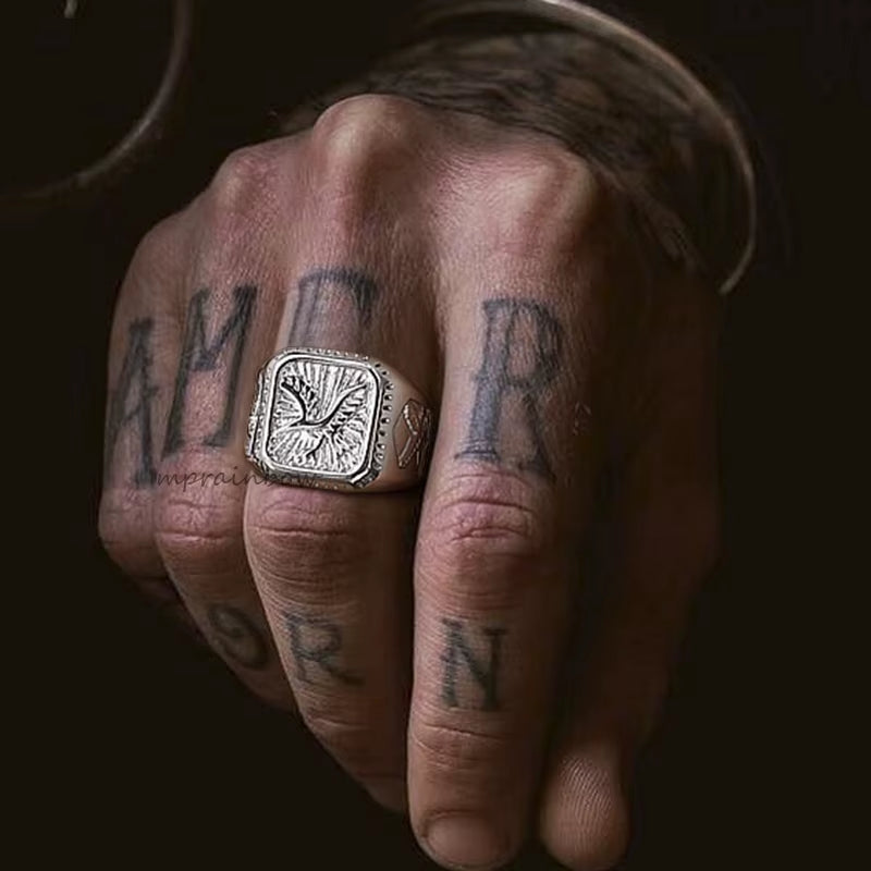 Falcon Crest Signet Ring