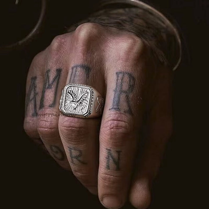 Falcon Crest Signet Ring