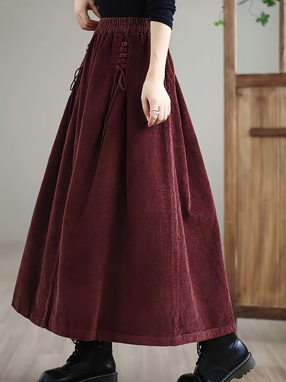 Cassia Corduroy Maxi Skirt