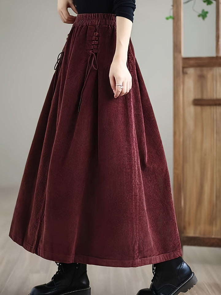 Cassia Corduroy Maxi Skirt