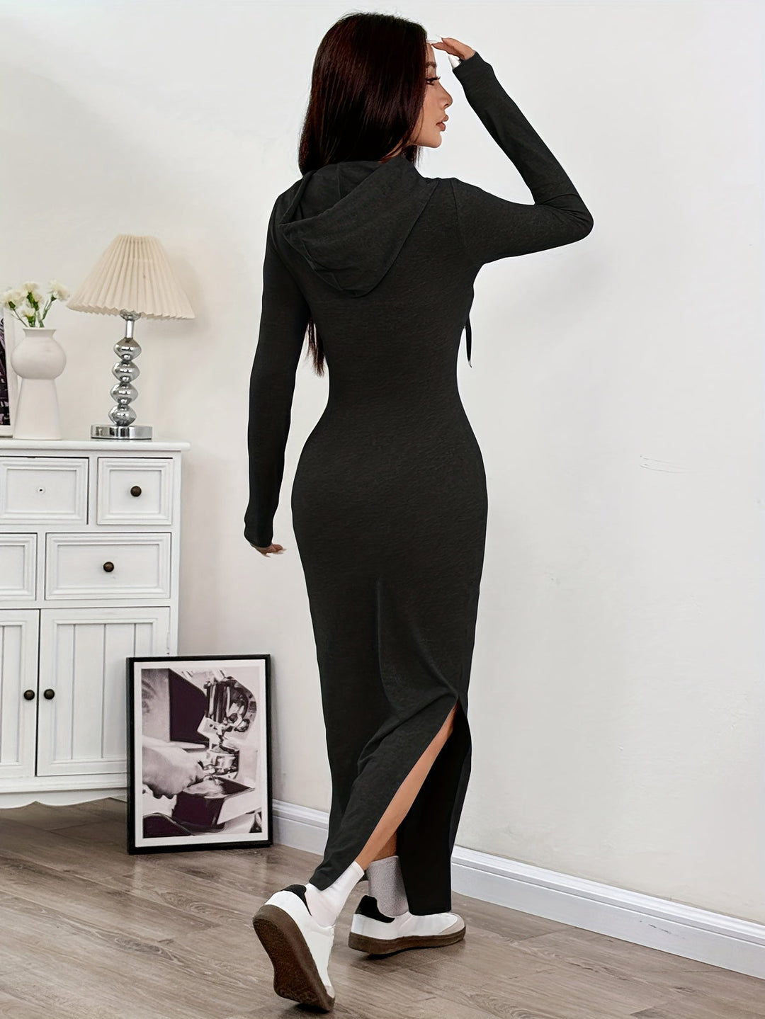 Hooded Bodycon Dress