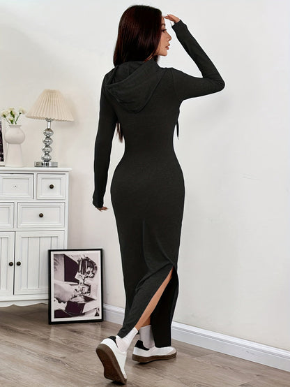 Hooded Bodycon Dress