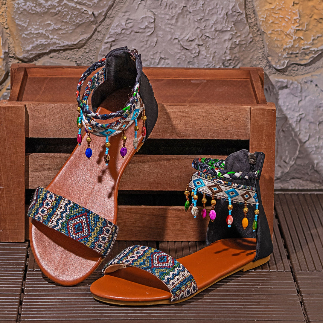 Tahlia Boho Ankle Flats
