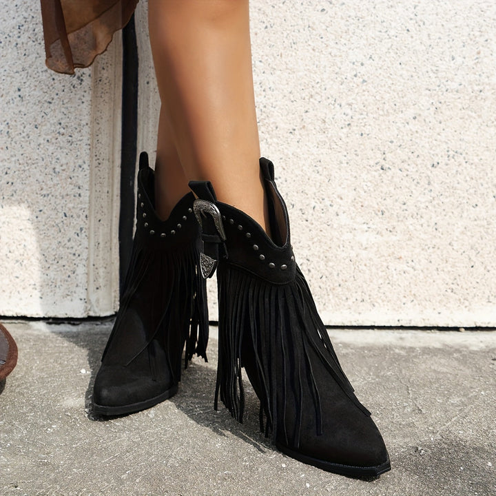 Sierra Suede Fringe Boot