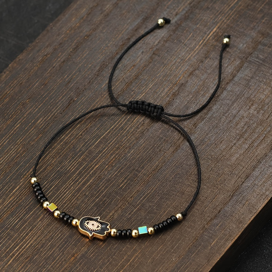 Royal Hamsa Rope Bracelet