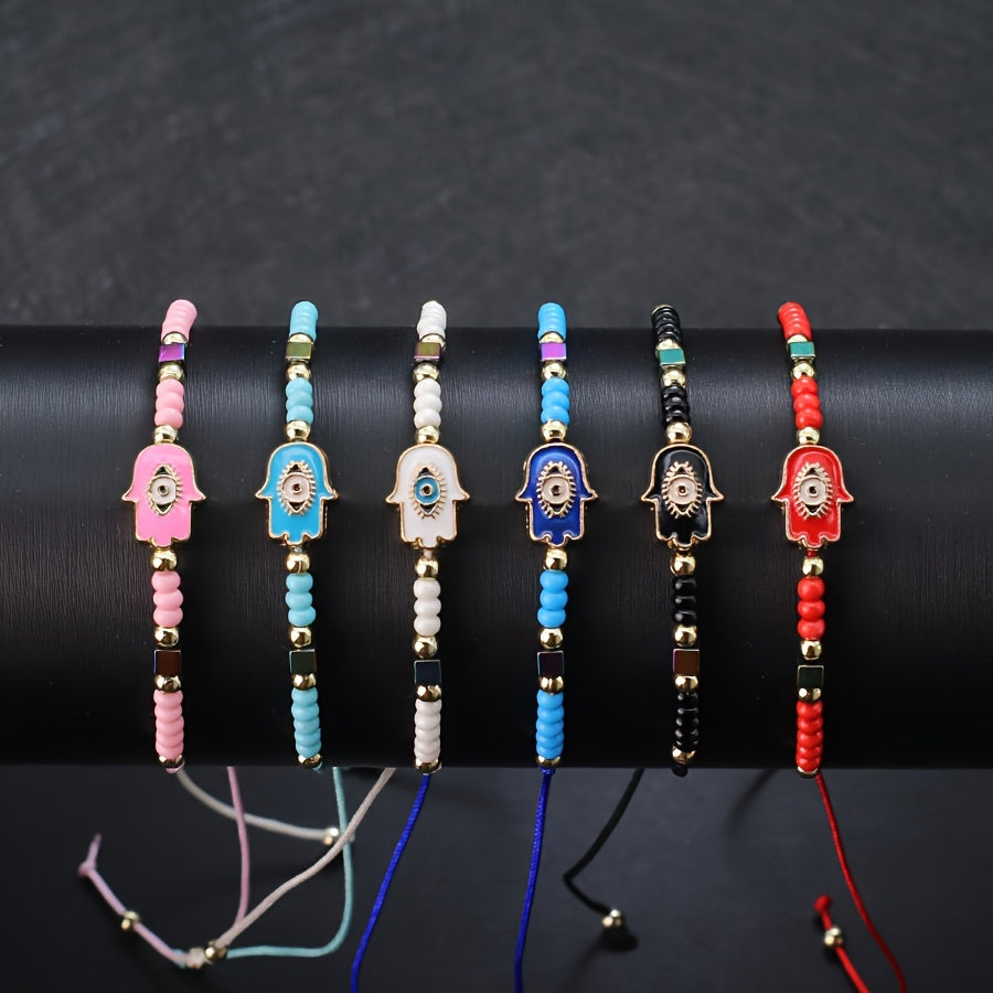Royal Hamsa Rope Bracelet