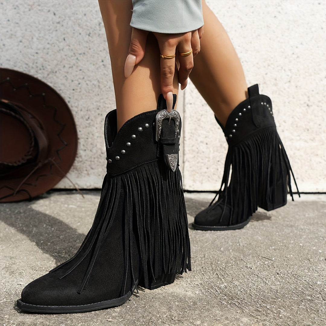 Sierra Suede Fringe Boot