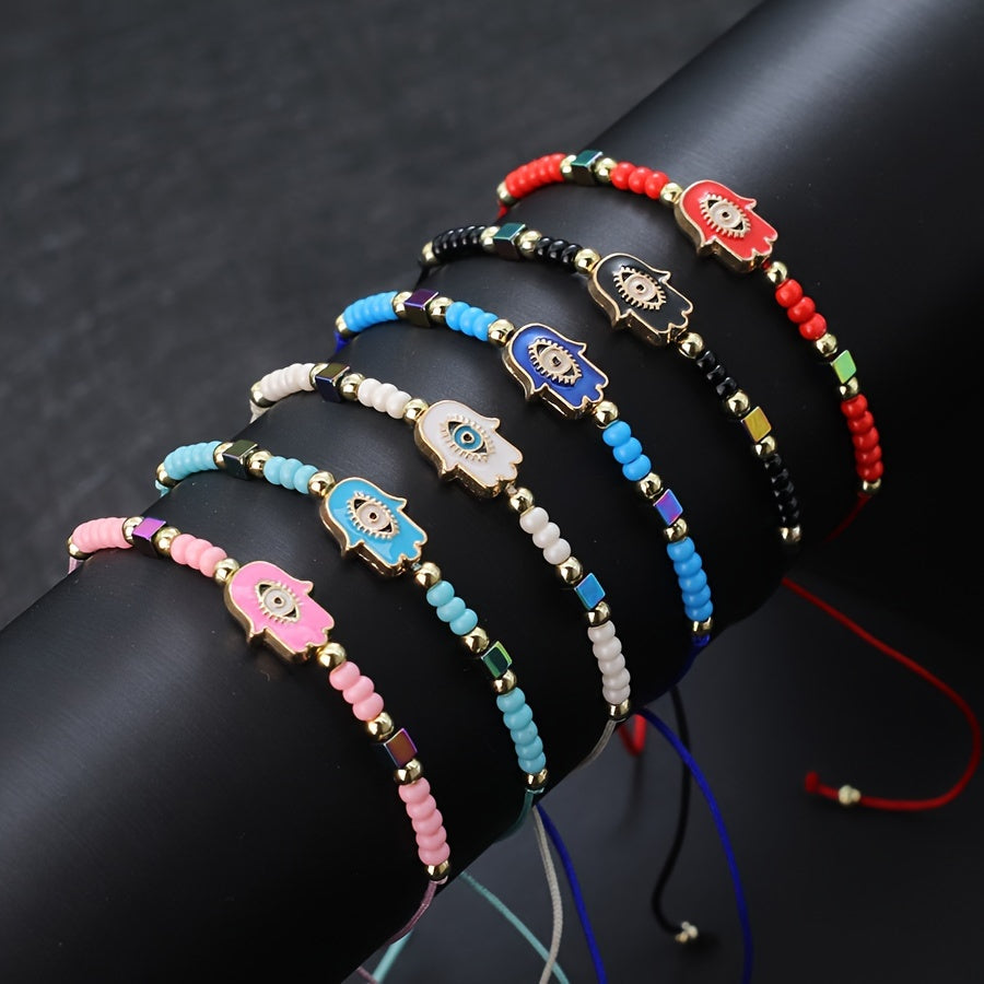Royal Hamsa Rope Bracelet