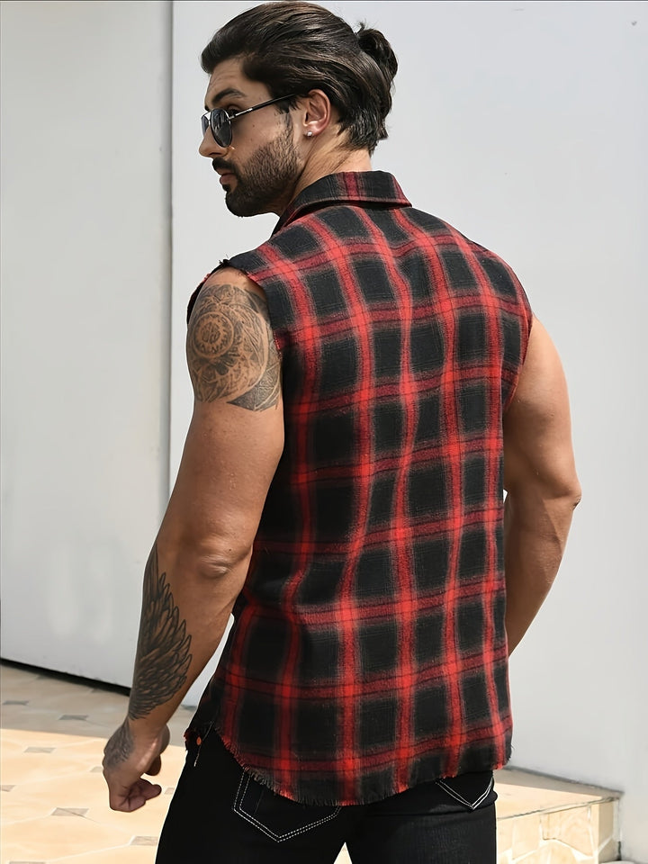Maverick Plaid Flannel Vest
