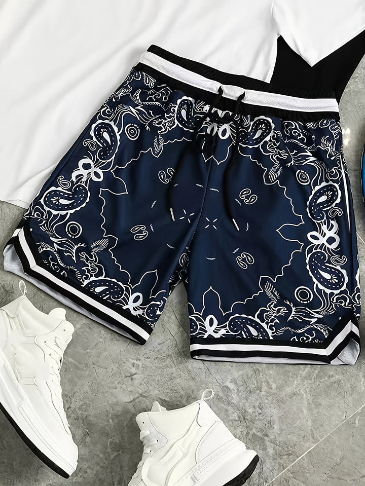 Paisley Mesh Short