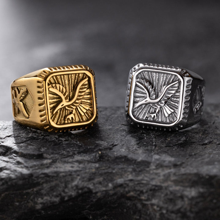 Falcon Crest Signet Ring