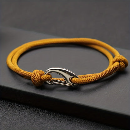 Hook & Hollow Rope Bracelet