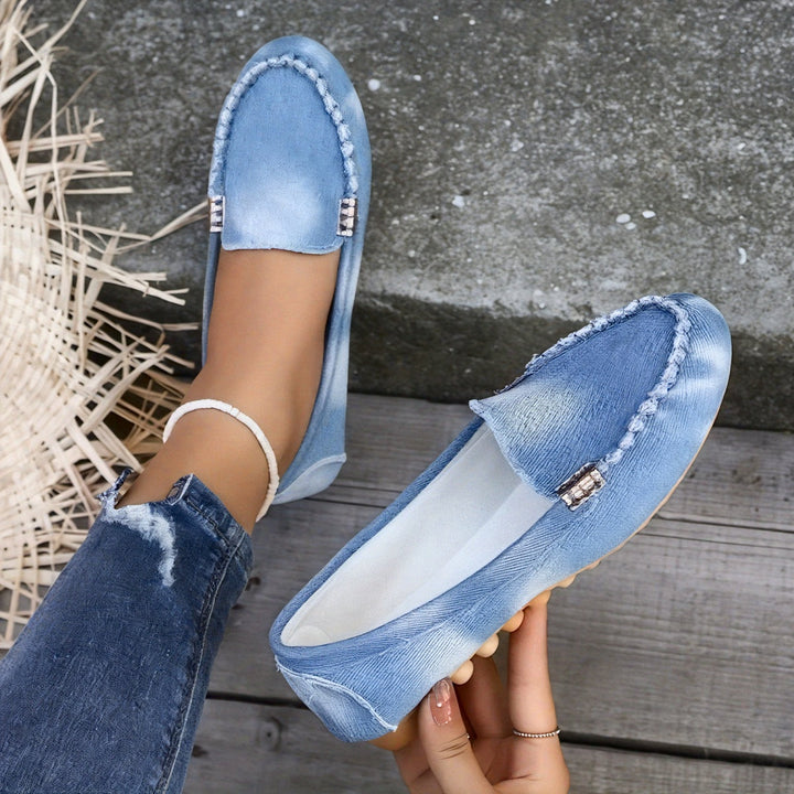 Harper Denim Slip-On Flats