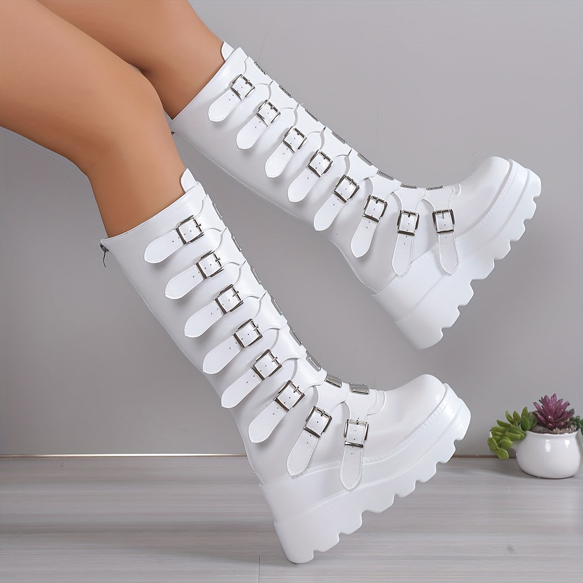 Valkyrie Buckle Platform Boot