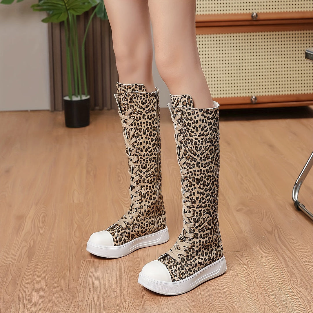 Rebel Platform Canvas Boot