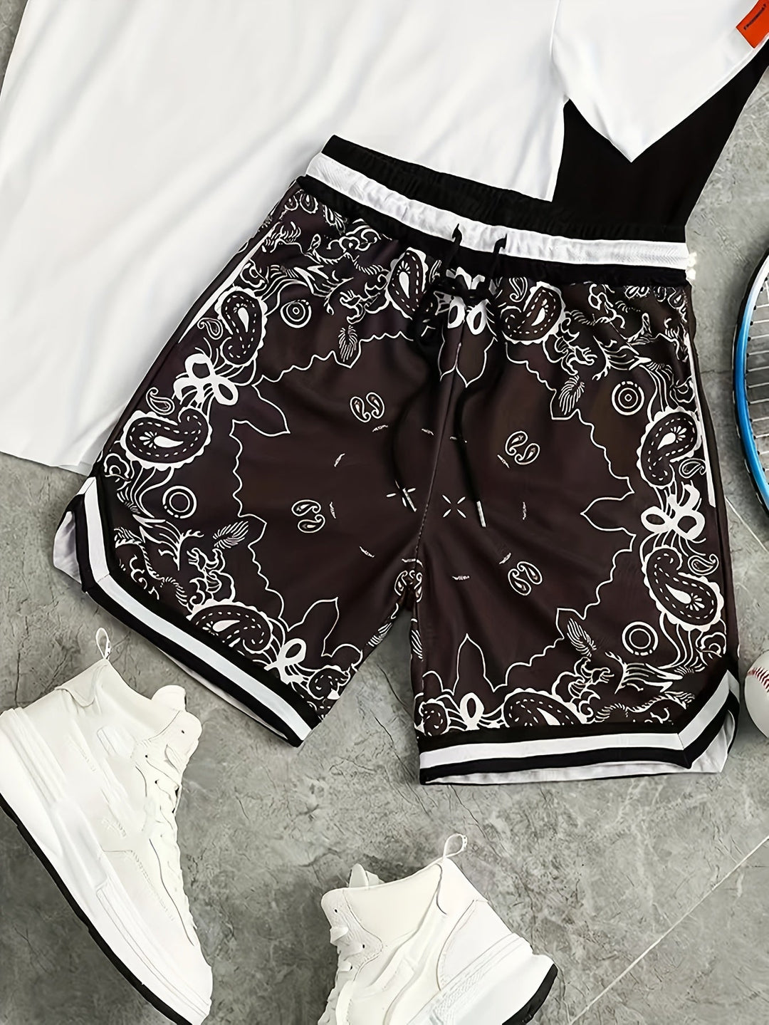 Paisley Mesh Short