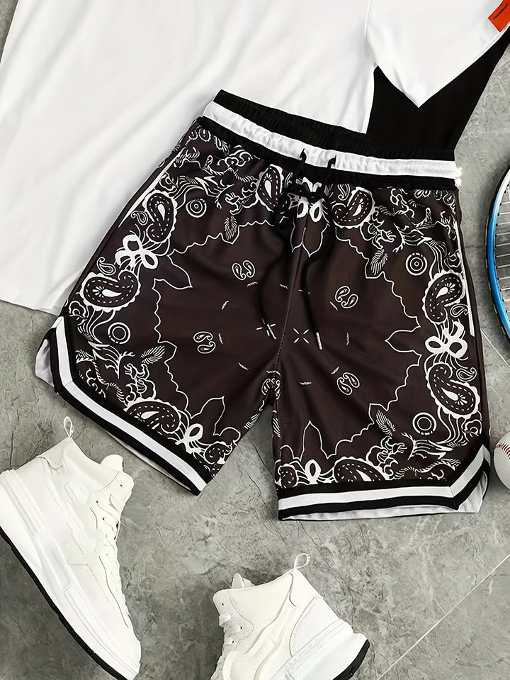 Paisley Mesh Short
