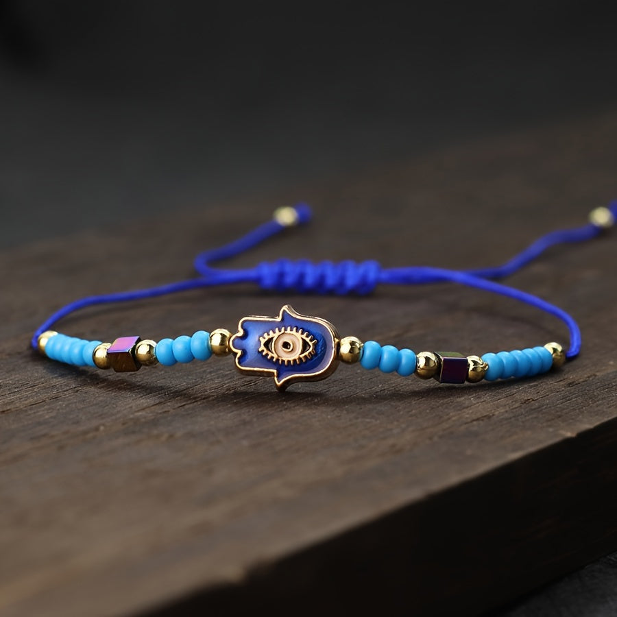 Royal Hamsa Rope Bracelet