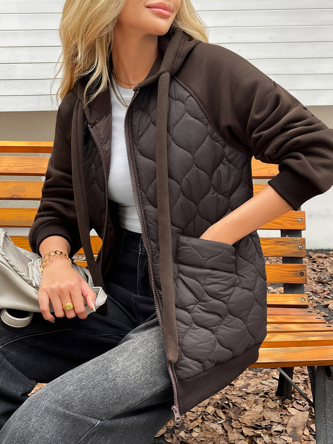 Colette Quilted Hoodie Jacket