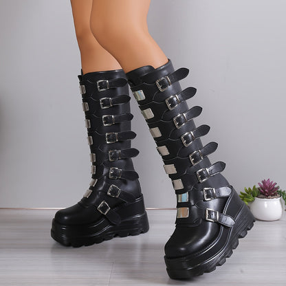 Valkyrie Buckle Platform Boot