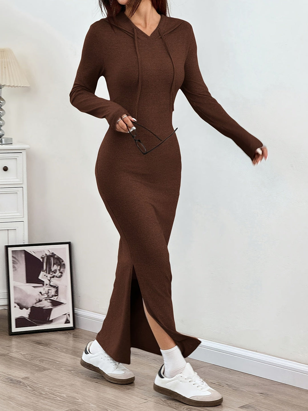 Hooded Bodycon Dress
