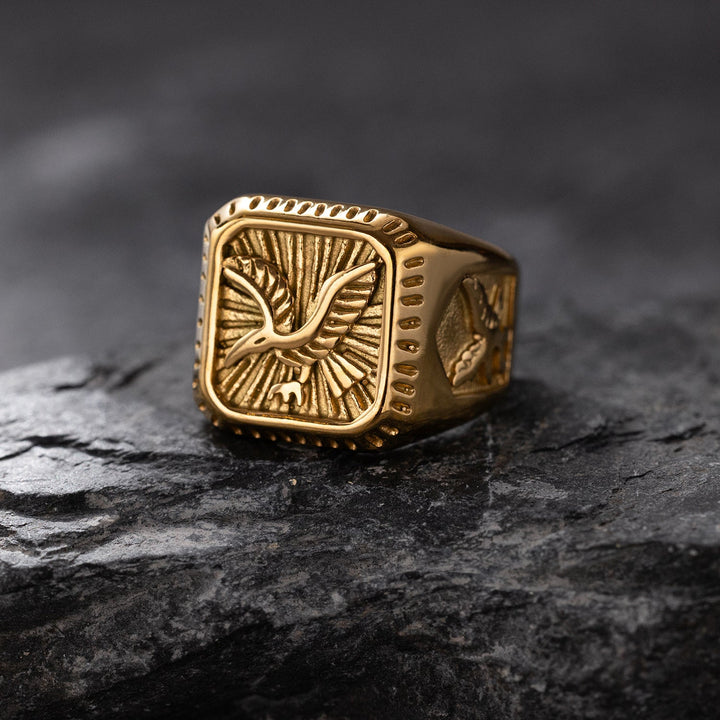 Falcon Crest Signet Ring