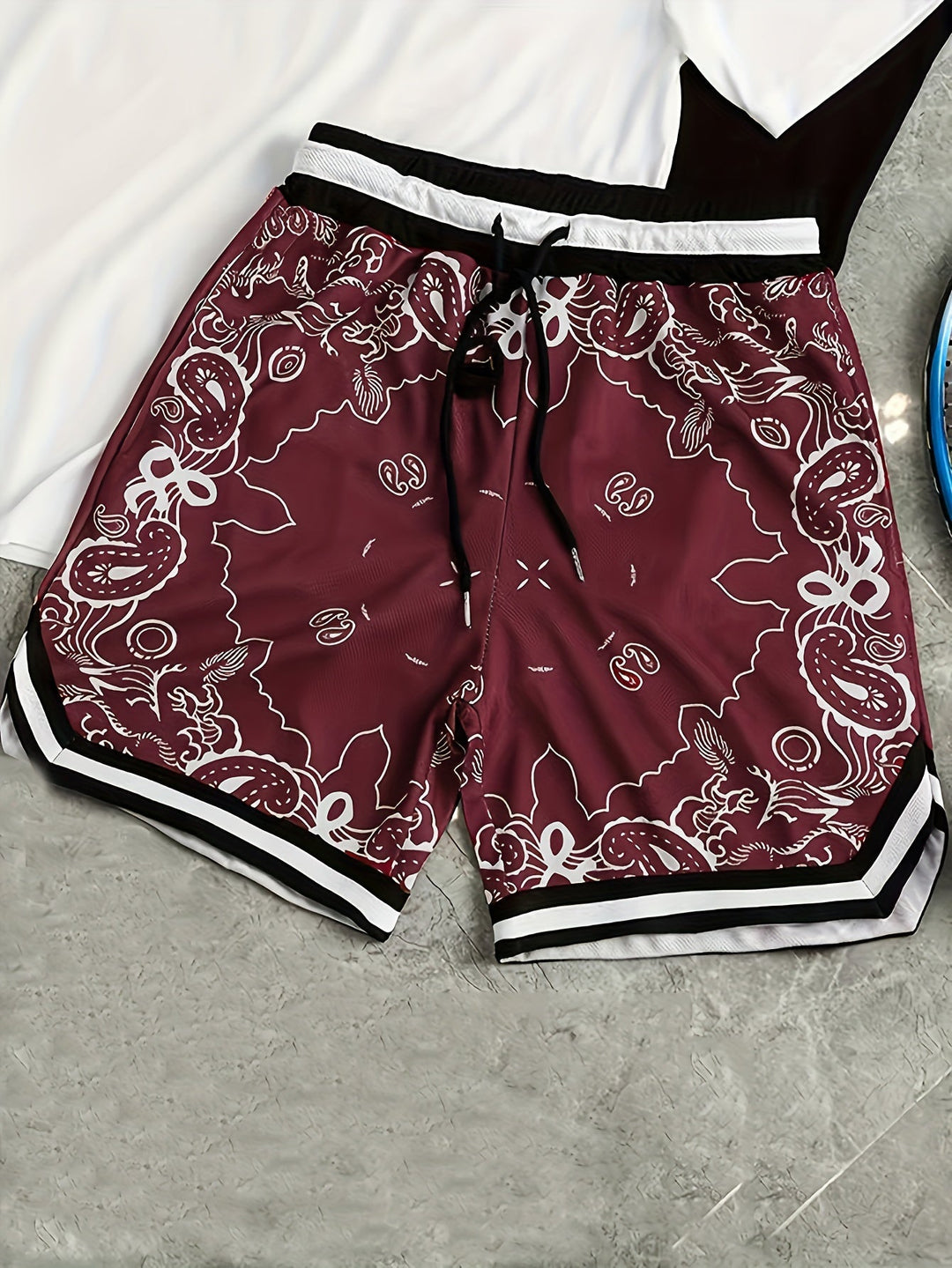 Paisley Mesh Short