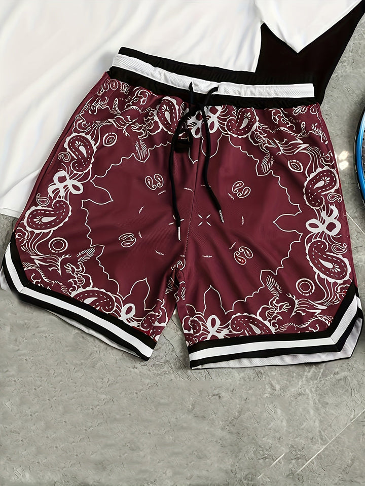 Paisley Mesh Short