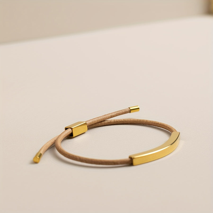 Lior Leather Bar Bracelet