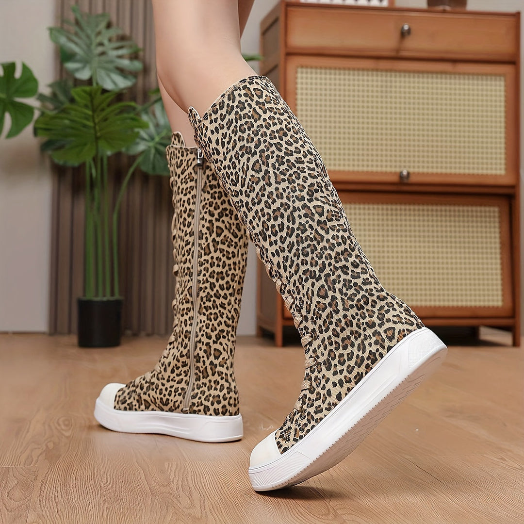 Rebel Platform Canvas Boot