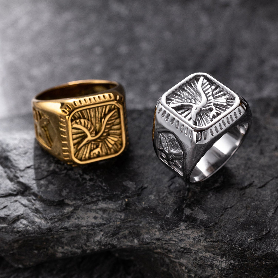 Falcon Crest Signet Ring