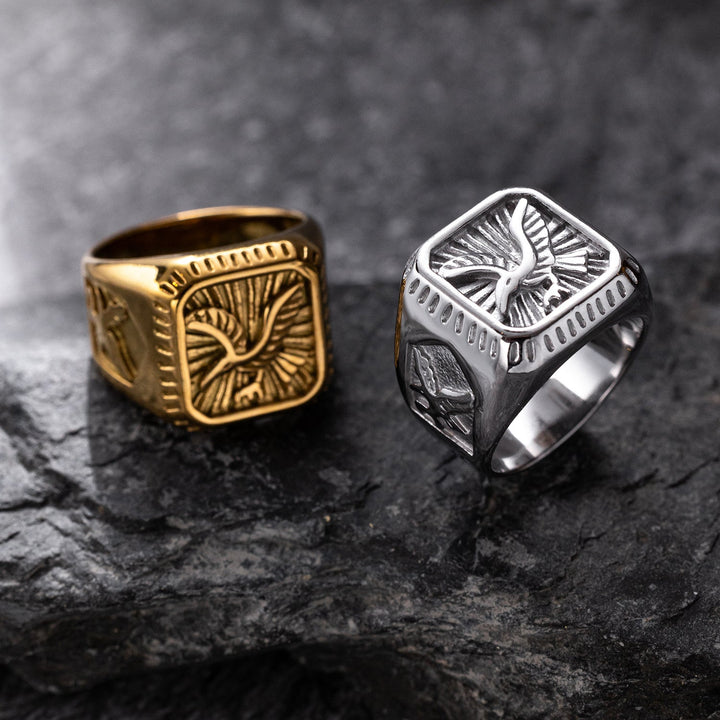 Falcon Crest Signet Ring