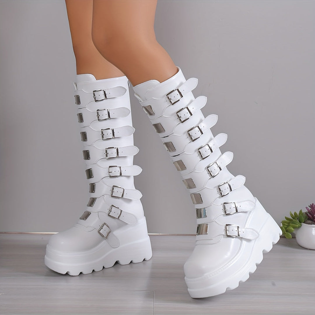 Valkyrie Buckle Platform Boot
