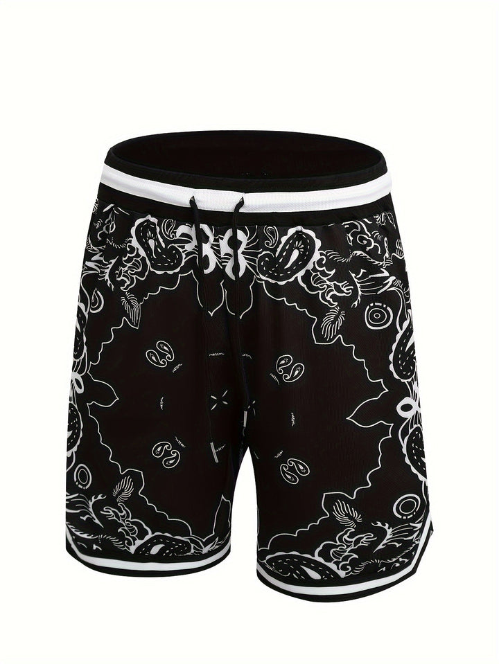 Paisley Mesh Short