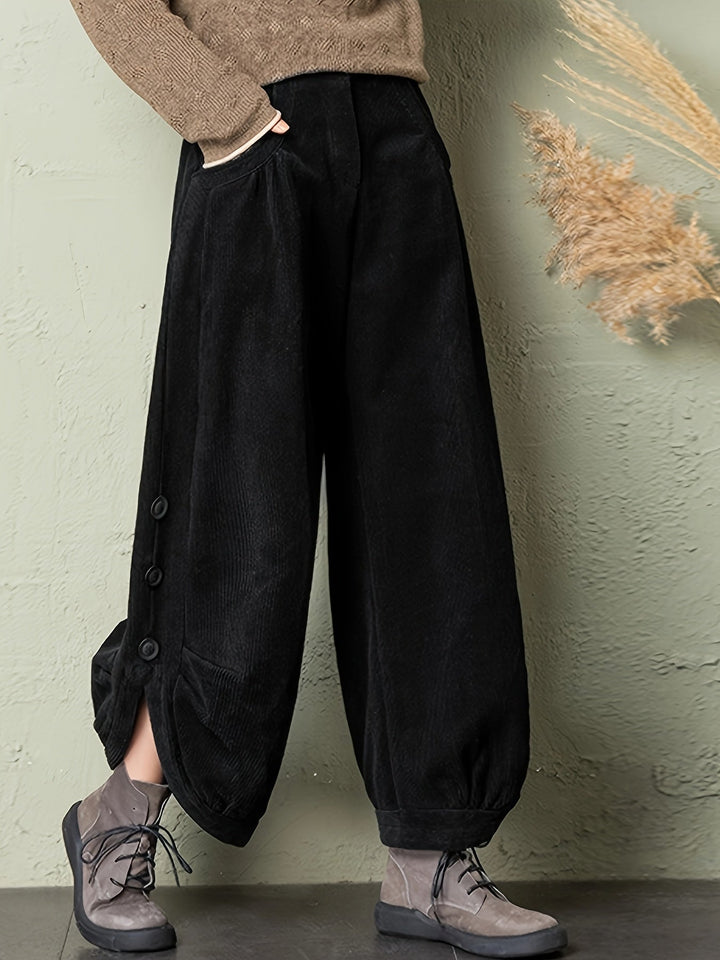 Sierra Pleated Corduroy Pant