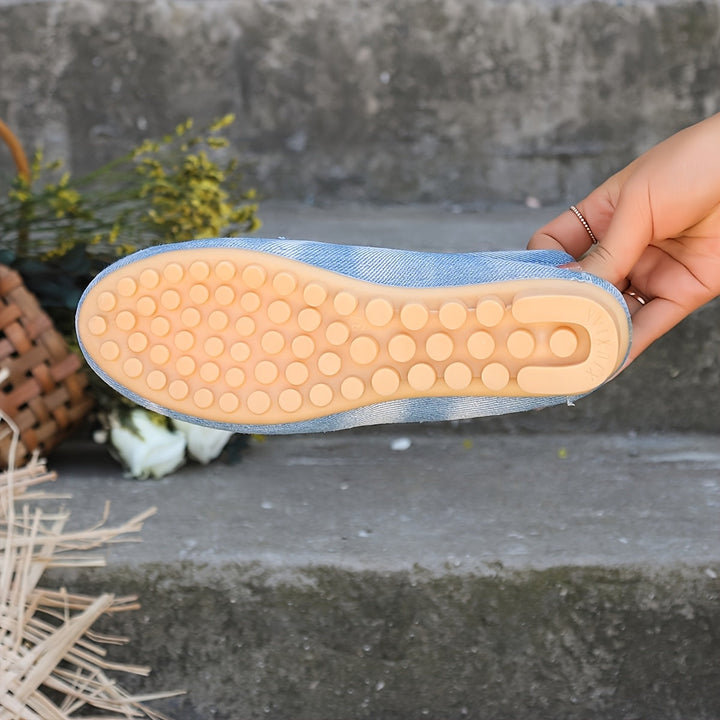 Harper Denim Slip-On Flats