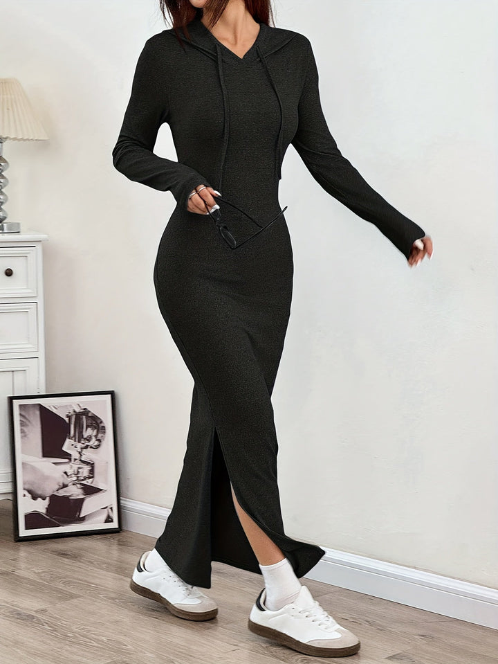 Hooded Bodycon Dress