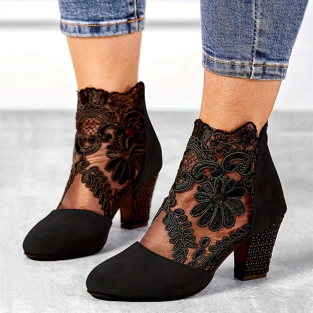 Twilight Lace Ankle Heel