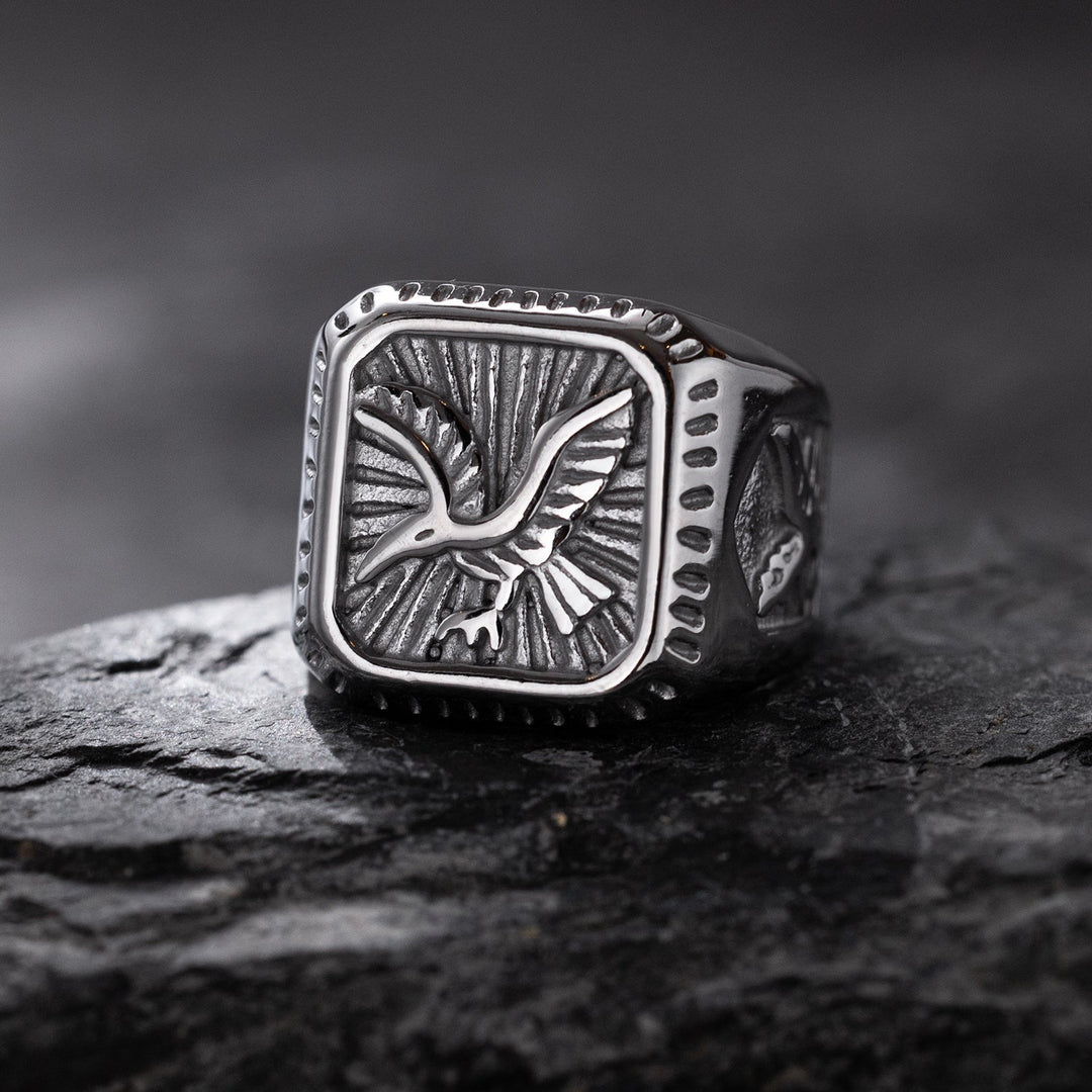 Falcon Crest Signet Ring