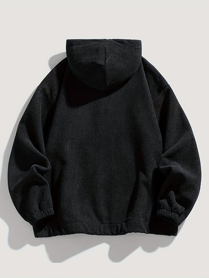 Corduroy Quarter-Zip Hoodie