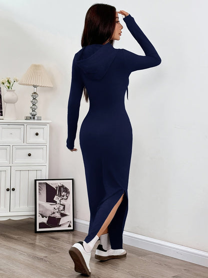Hooded Bodycon Dress