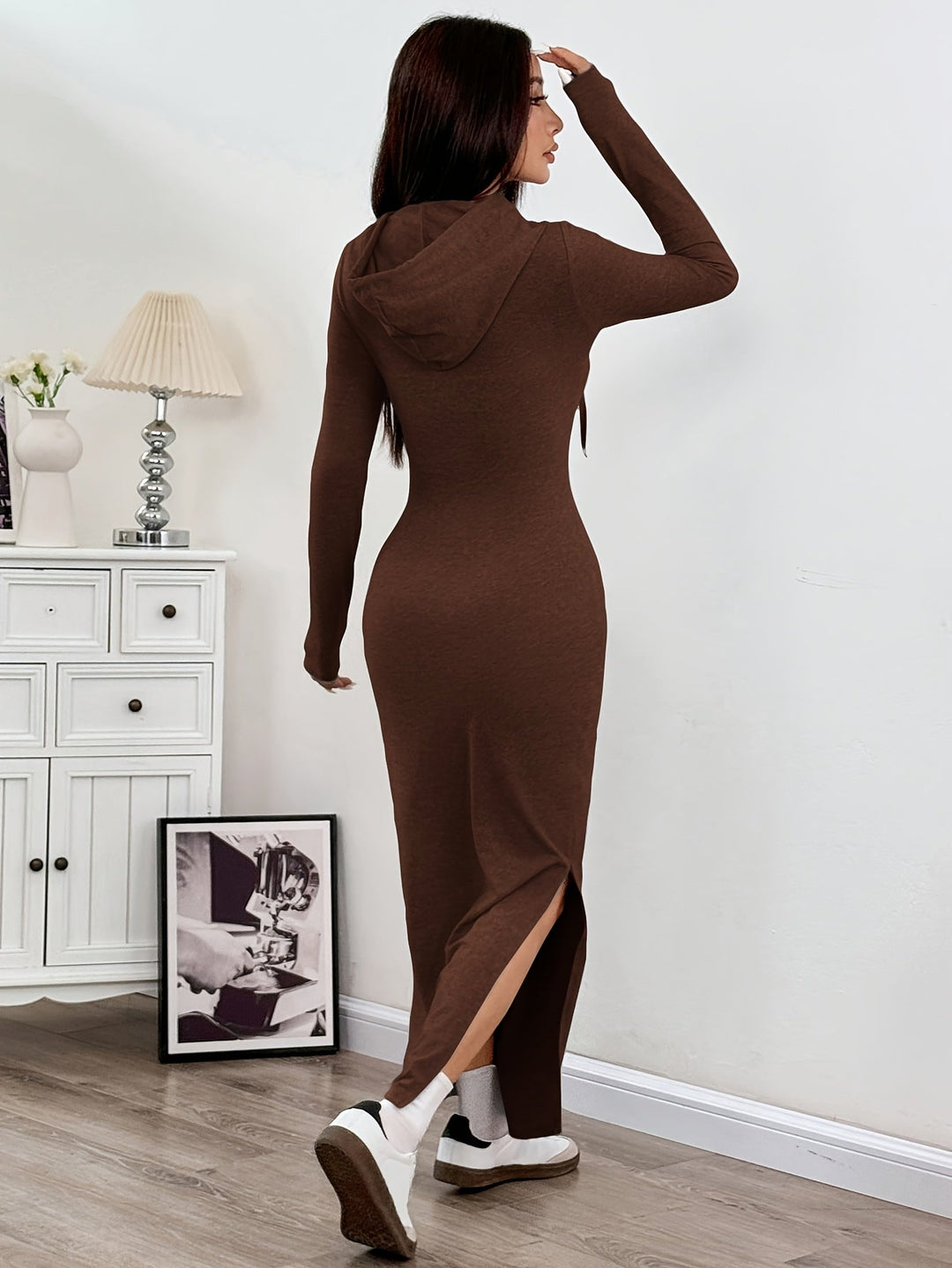 Hooded Bodycon Dress