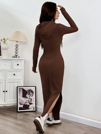 Hooded Bodycon Dress
