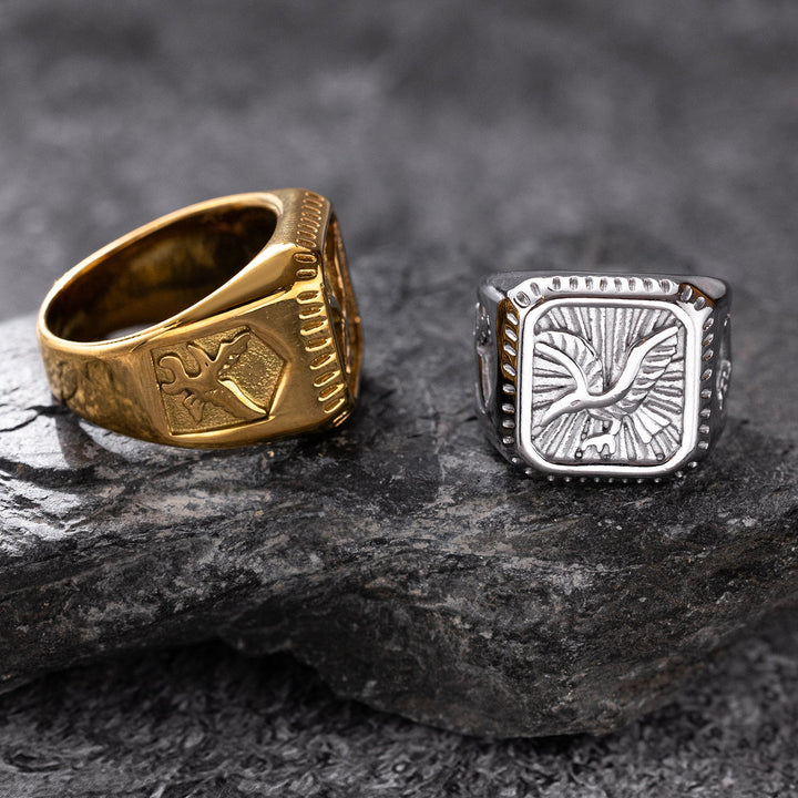 Falcon Crest Signet Ring