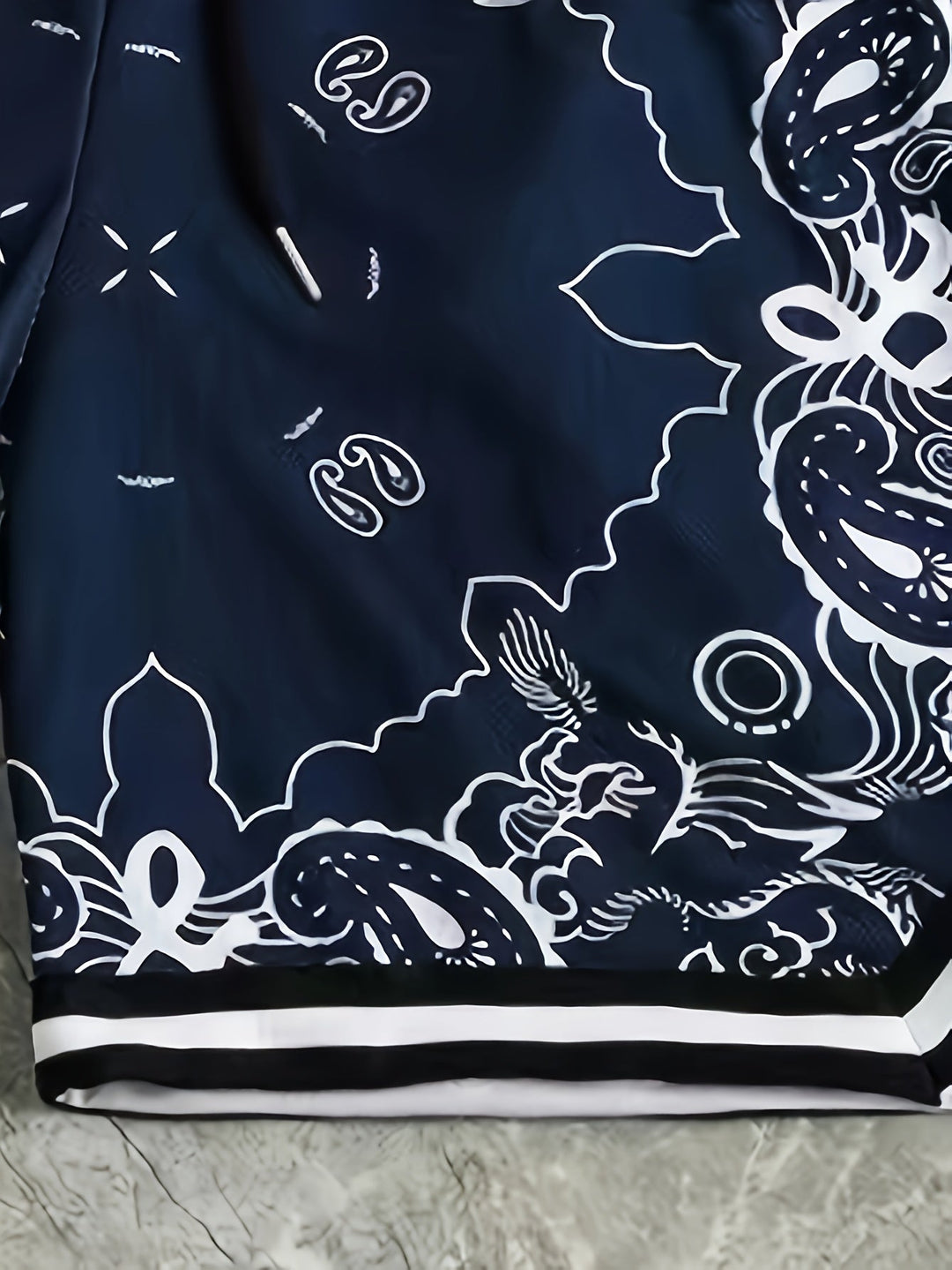 Paisley Mesh Short