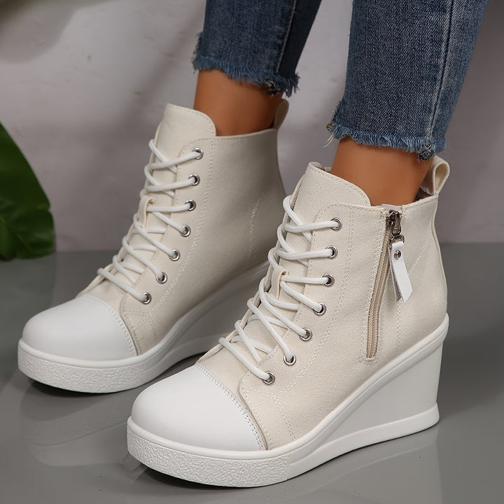 Uptown Canvas Wedge Sneaker