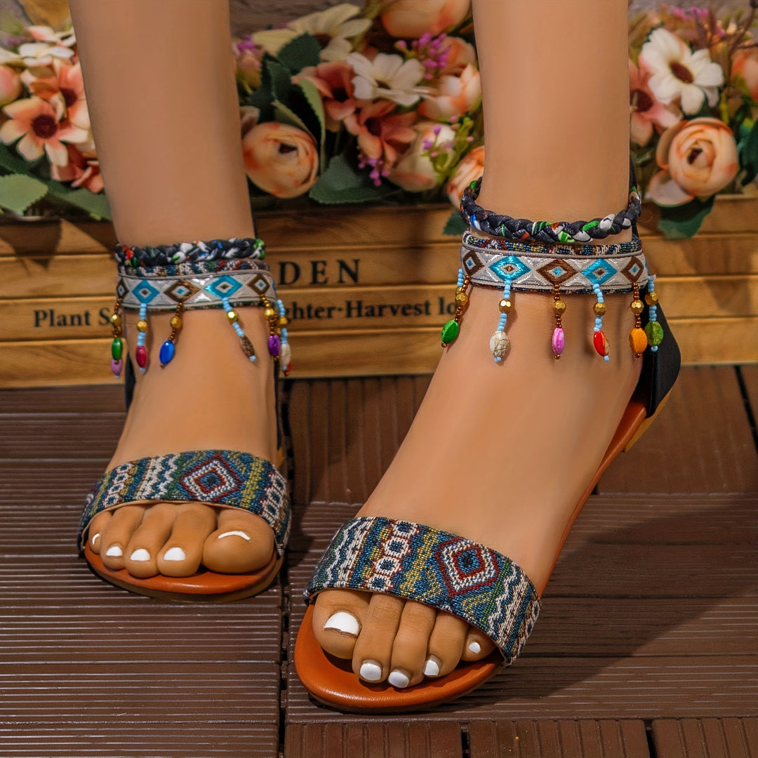 Tahlia Boho Ankle Flats