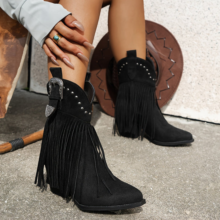 Sierra Suede Fringe Boot