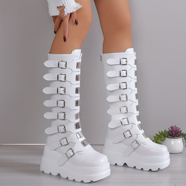 Valkyrie Buckle Platform Boot